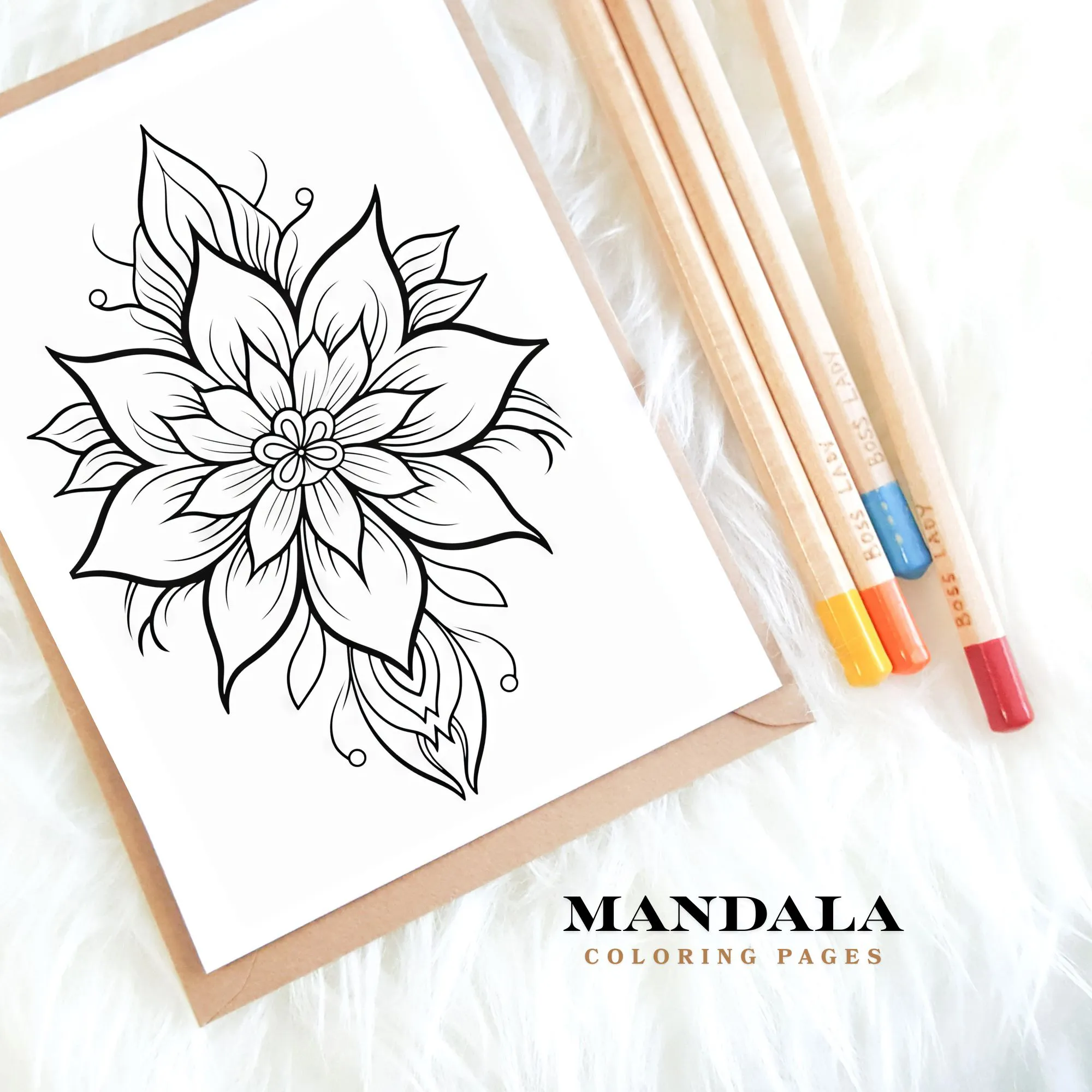 Large Mandala Coloring Pages Vol 1