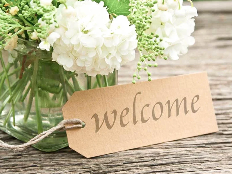 welcome-vase-of-hydrangeas